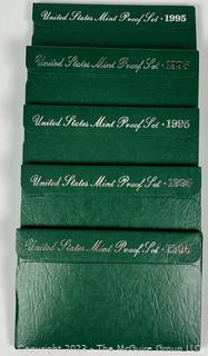 Five (5) United States Mint Uncirculated Set 1995