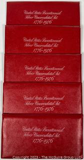 Five (5) United States Bicentennial Silver Uncirculated Set 1776-1976