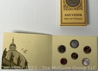 Numismatic Collection Original Vatican Coins & Souvenir Citta Del Vaticano Coins