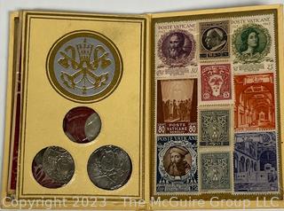 Numismatic Collection Original Vatican Coins & Souvenir Citta Del Vaticano Coins