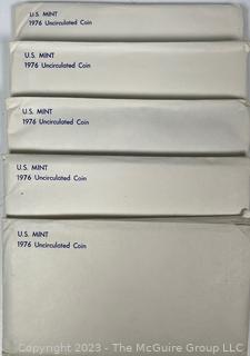 Five (5) United States Mint Uncirculated Set 1976