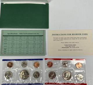 Five (5) United States Mint Uncirculated Set 1995