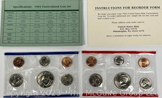 Five (5) United States Mint Uncirculated Set 1995