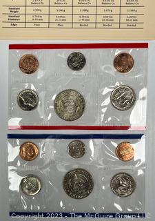 Five (5) United States Mint Uncirculated Coin Sets 1988