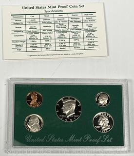 Two (2) United States Mint Proof Sets 1997