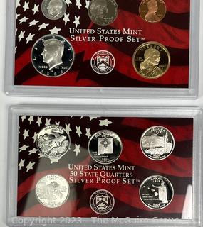 Two (2) United States Mint Silver Uncirculated Set 2008