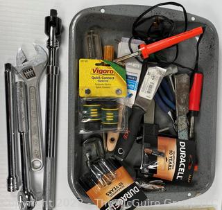 Group of Tools Including Staple Gun 