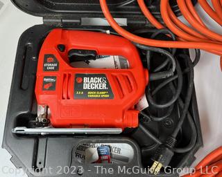 Two (2) Black and Decker Electric Tools and Power Cords