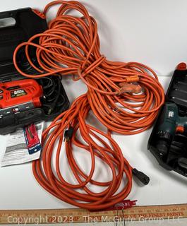 Two (2) Black and Decker Electric Tools and Power Cords