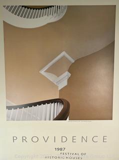 Poster. 1987 Festival of Historic Houses. Providence R.I. Measures 19 x 27"