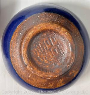 Three (3) Mid Century Artisan Studio Pottery Bowls, One with Makers Mark. 