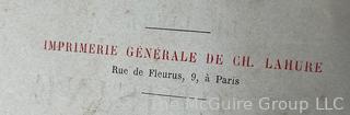 Book: Le Livre de Cuisine by Jules Gouffe Published by Librairie Hachette, Paris, 1870 Leather Bound Second Edition.