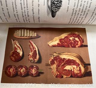 Book: Le Livre de Cuisine by Jules Gouffe Published by Librairie Hachette, Paris, 1870 Leather Bound Second Edition.