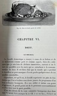 Book: Le Livre de Cuisine by Jules Gouffe Published by Librairie Hachette, Paris, 1870 Leather Bound Second Edition.