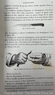 Book: Le Livre de Cuisine by Jules Gouffe Published by Librairie Hachette, Paris, 1870 Leather Bound Second Edition.