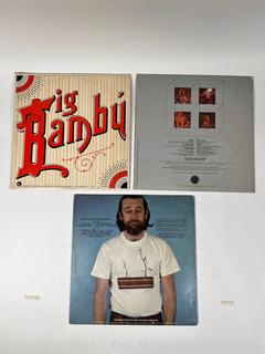 Three (3) Vintage Vinyl LP Record Albums Including Bachman Turner Overdrive, George Carlin & Cheech & Chong