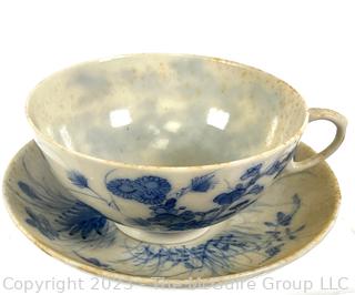 Group of Blue & White Asian Porcelain China with Chopmark