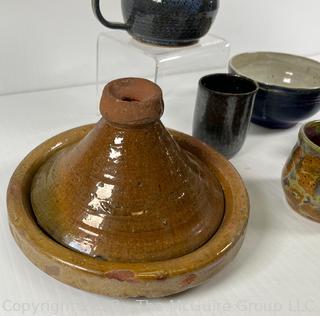 Group of Studio Pottery and Moroccan Tagine