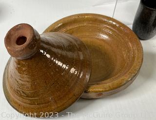 Group of Studio Pottery and Moroccan Tagine