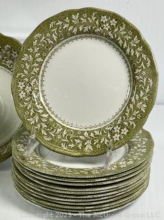 Group of J & G Meakin Royal Staffordshire Sherwood Ironstone Dinnerware.