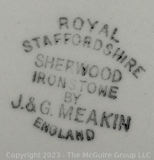 Group of J & G Meakin Royal Staffordshire Sherwood Ironstone Dinnerware.