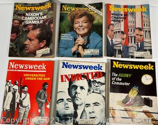 Group of 1960's Vintage Newsweek Magazines