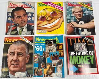 Group of 1960's Vintage Newsweek Magazines