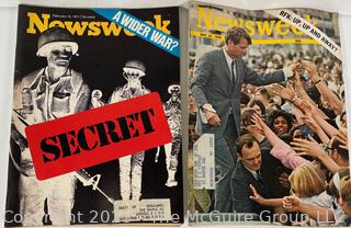 Group of 1960's Vintage Newsweek Magazines