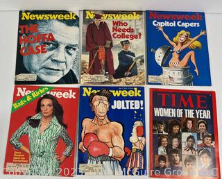 Group of Vintage Newsweek Magazines