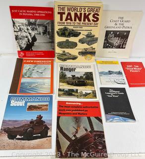 Ten (10) Soft Cover Military Books