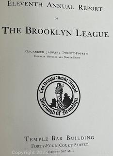 Three (3) Antique Books Including Tenth Annual Report Of The Brooklyn League 1910, The World in 1964, History As We Lived It and Both Sides of Broadway NYC 1910