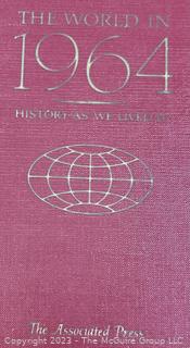 Three (3) Antique Books Including Tenth Annual Report Of The Brooklyn League 1910, The World in 1964, History As We Lived It and Both Sides of Broadway NYC 1910