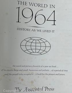 Three (3) Antique Books Including Tenth Annual Report Of The Brooklyn League 1910, The World in 1964, History As We Lived It and Both Sides of Broadway NYC 1910