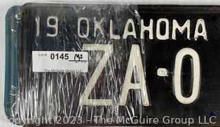 Six (3) Vintage Car License Plates