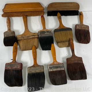 Vintage Horse Hair Paint Brushes and Drafting Brushes. 