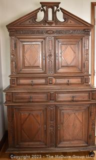 18th Century Hand Carved Walnut Cupboard