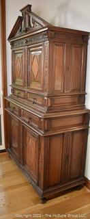 18th Century Hand Carved Walnut Cupboard