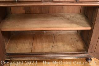 18th Century Hand Carved Walnut Cupboard