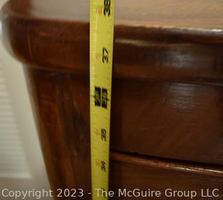 19th Century English Mahogany Bow Front Chest of Drawers. 41" x 38" x 21"