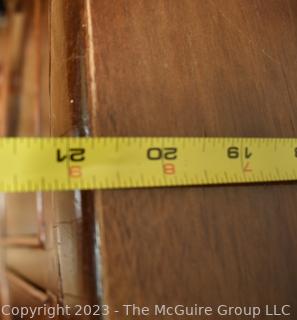 19th Century English Mahogany Bow Front Chest of Drawers. 41" x 38" x 21"