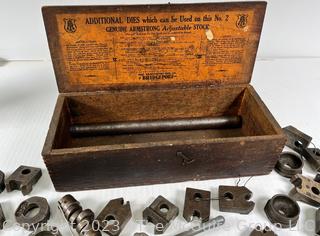 Vintage Armstrong Bridgeport CT Tap & Die Set