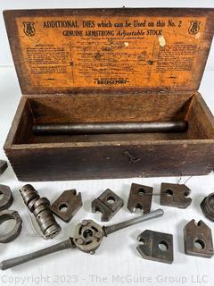 Vintage Armstrong Bridgeport CT Tap & Die Set