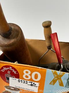 Group of Kitchen Tools and Utensils