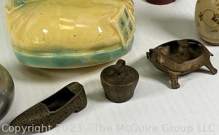 Group of Collectibles including Steif Pewter, W. Goebel and Oversized Ceramic Shoe