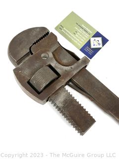 24" Pipe Wrench by PS & W Co., Southington, Conn