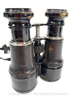 French Antique Binoculars. Duval Laine. Rue Royale. Optician