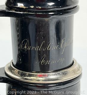 French Antique Binoculars. Duval Laine. Rue Royale. Optician