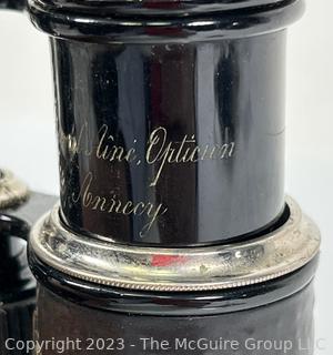 French Antique Binoculars. Duval Laine. Rue Royale. Optician