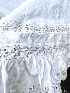 Cotton and Lace Slip or Petticoat 