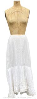 Cotton and Lace Slip or Petticoat 